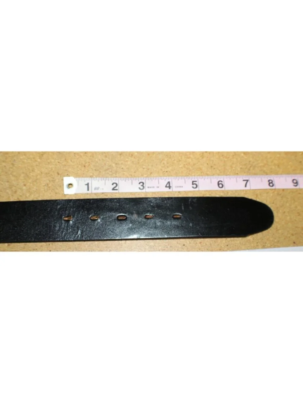 Harley-Davidson Black Leather Belt Size 36/38 Embossed Logo & Wings Design Made
